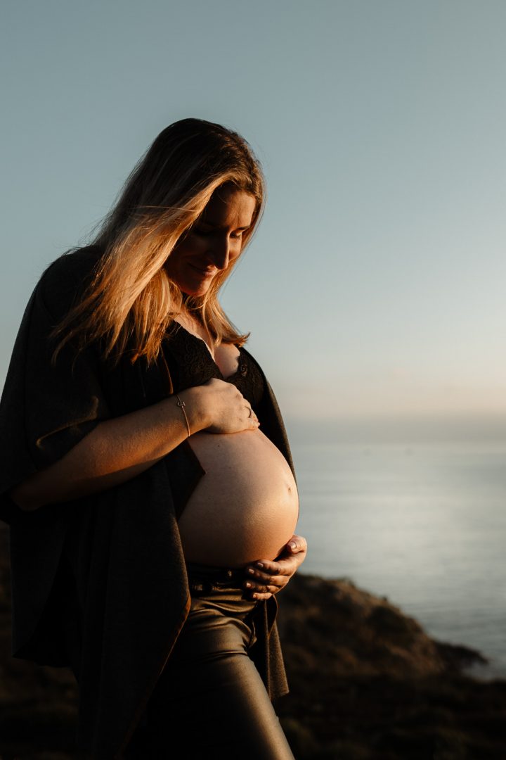 Fotos para embarazadas en la Costa Brava-punta Falconera